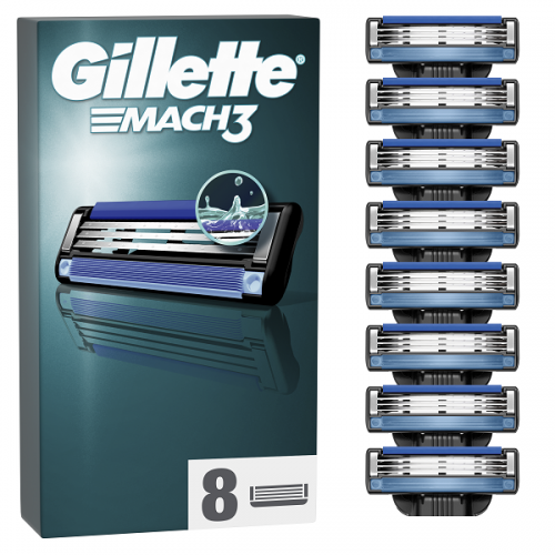 GILLETTE MACH3 ΑΝΤΑΛΛΑΚΤΙΚΕΣ ΚΕΦΑΛΕΣ ΞΥΡΙΣΤΙΚΗΣ ΜΗΧΑΝΗΣ 8τμχ