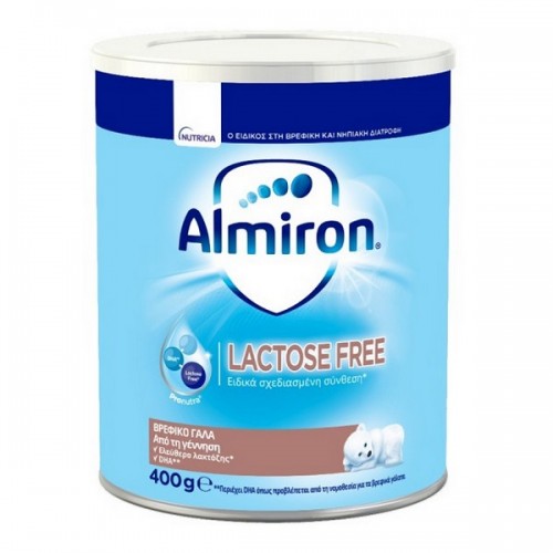 NUTRICIA ALMIRON LACTOSE FREE ΒΡΕΦΙΚΟ ΓΑΛΑ ΧΩΡΙΣ ΛΑΚΤΟΖΗ ΑΠΟ ΤΗΝ ΓΕΝΝΗΣΗ 400G