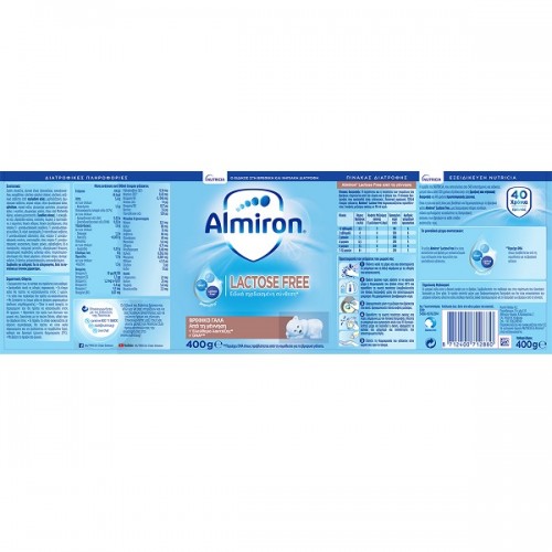 NUTRICIA ALMIRON LACTOSE FREE ΒΡΕΦΙΚΟ ΓΑΛΑ ΧΩΡΙΣ ΛΑΚΤΟΖΗ ΑΠΟ ΤΗΝ ΓΕΝΝΗΣΗ 400G