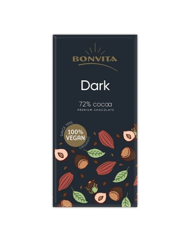 BONVITA ΣΟΚΟΛΑΤΑ ΜΑΥΡΗ 71% VEGAN 100GR