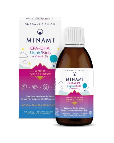 MINAMI DHA+EPA LIQUID KIDS + VITAMIN D3 100ml