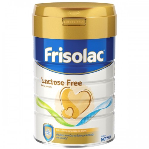 FRISOLAC LACTOSE FREE ΓΑΛΑ ΕΙΔΙΚΗΣ ΔΙΑΤΡΟΦΗΣ ΣΕ ΣΚΟΝΗ ΓΙΑ ΒΡΕΦΗ ΑΠΟ ΤΗ ΓΕΝΝΗΣΗ ΤΟΥΣ ΜΕ ΔΥΣΑΝΕΞΙΑ ΣΤΗ ΛΑΚΤΟΖΗ 400GR