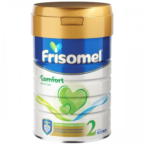 FRISOMEL COMFORT 2 ΓΑΛΑ ΕΙΔΙΚΗΣ ΔΙΑΤΡΟΦΗΣ ΣΕ ΣΚΟΝΗ ΓΙΑ ΒΡΕΦΗ ΑΠΟ ΤΟΝ 6ο ΜΗΝΑ ΜΕ ΓΑΣΤΡΟΟΙΣΟΦΑΓΙΚΗ ΠΑΛΙΝΔΡΟΜΗΣΗ Ή ΔΥΣΚΟΙΛΙΟΤΗΤΑ 400GR