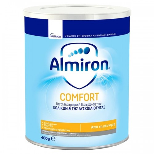 NUTRICIA ALMIRON COMFORT ΓΑΛΑ ΓΙΑ ΤΗ ΔΙΑΤΡΟΦΙΚΗ ΔΙΑΧΕΙΡΙΣΗ ΤΩΝ ΚΟΛΙΚΩΝ & ΤΗΣ ΔΥΣΚΟΙΛΙΟΤΗΤΑΣ ΑΠΟ ΤΗ ΓΕΝΝΗΣΗ 400GR