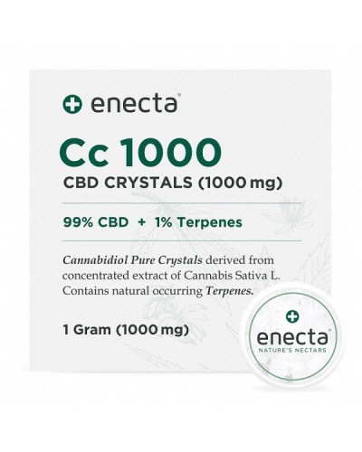 ENECTA CC1000 CBD CRYSTALS 1000MG 1GRAM