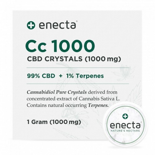 ENECTA CC1000 CBD CRYSTALS 1000MG 1GRAM