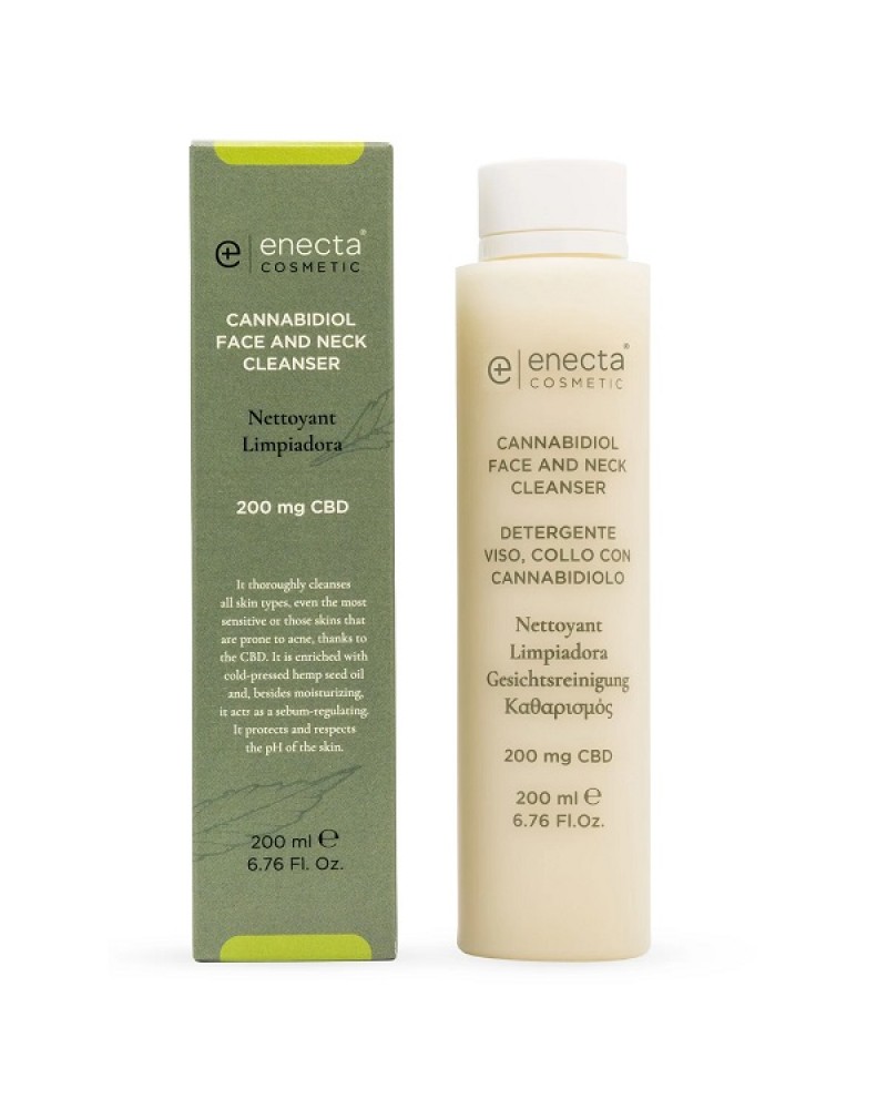 ENECTA CBD FACE AND NECK CLEANSER 200MG 200ML