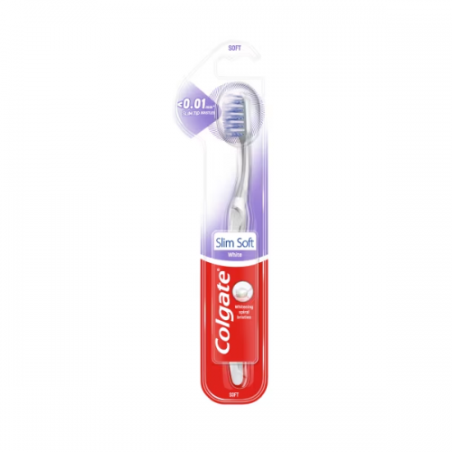 COLGATE ΟΔΟΝΤΟΒΟΥΡΤΣΑ SLIM SOFT WHITE 1τμχ ΣΕ ΔΙΑΦΟΡΑ ΧΡΩΜΑΤΑ