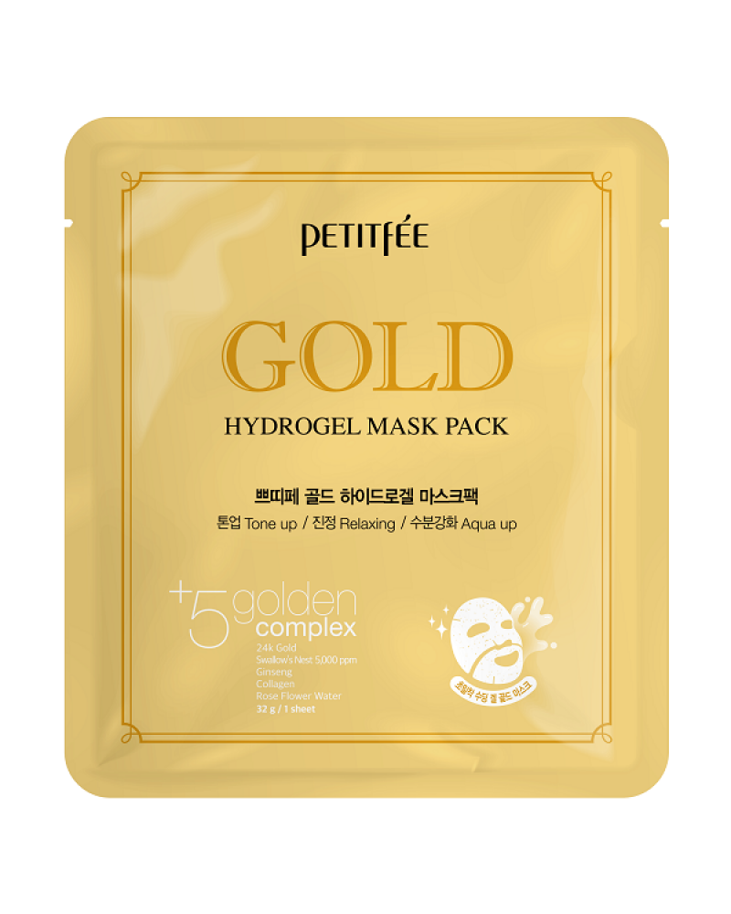 PETITFEE GOLD HYDROGEL MASK PACK 1ΤΜΧ