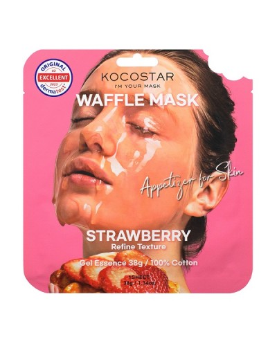 KOCOSTAR WAFFLE FACE MASK STRAWBERRY 1τμχ