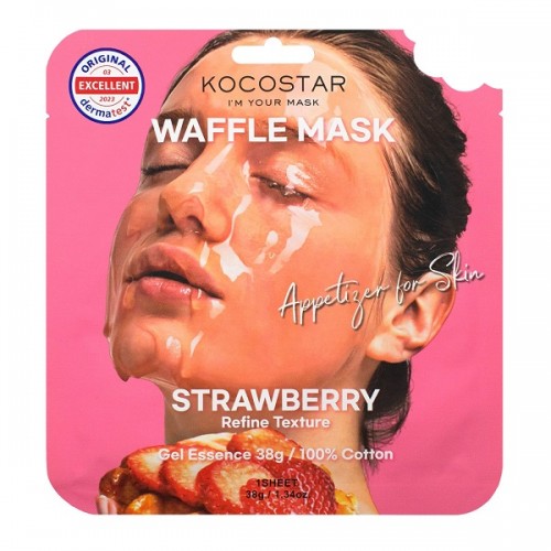 KOCOSTAR WAFFLE FACE MASK STRAWBERRY 1τμχ