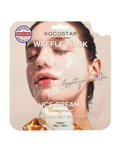 KOCOSTAR WAFFLE FACE MASK ICE CREAM 1τμχ