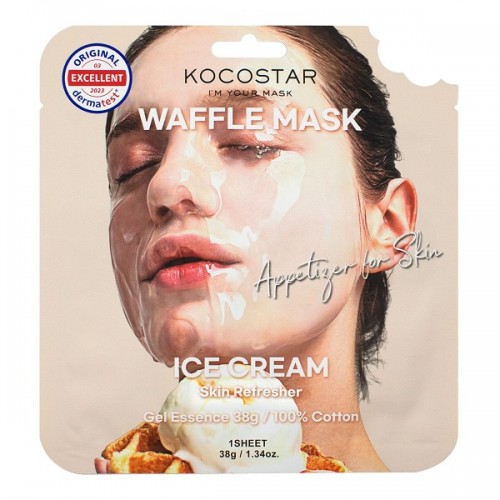 KOCOSTAR WAFFLE FACE MASK ICE CREAM 1τμχ