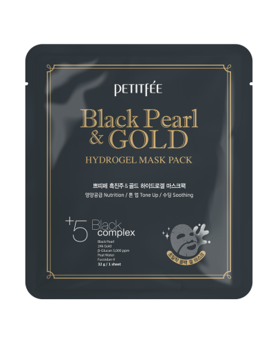 PETITFEE BLACK PEARL & GOLD HYDROGEL MASK PACK 1ΤΜΧ