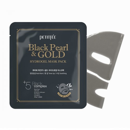 PETITFEE BLACK PEARL & GOLD HYDROGEL MASK PACK 1ΤΜΧ