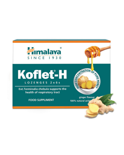 HIMALAYA KOFLET-H ΠΑΣΤΙΛΙΕΣ ΓΙΑ ΤΟΝ ΛΑΙΜΟ ΜΕ ΓΕΥΣΗ ΤΖΙΝΤΖΕΡ 12ΤΜΧ