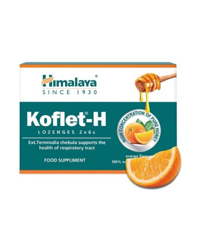 HIMALAYA KOFLET-H ΠΑΣΤΙΛΙΕΣ ΓΙΑ ΤΟΝ ΛΑΙΜΟ ΜΕ ΓΕΥΣΗ ΠΟΡΤΟΚΑΛΙ 12ΤΜΧ