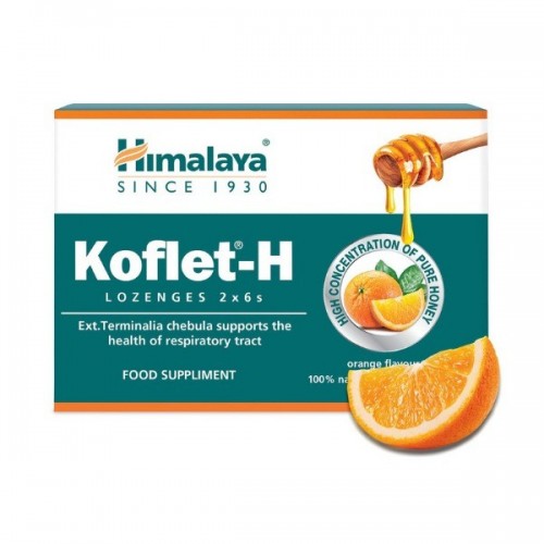 HIMALAYA KOFLET-H ΠΑΣΤΙΛΙΕΣ ΓΙΑ ΤΟΝ ΛΑΙΜΟ ΜΕ ΓΕΥΣΗ ΠΟΡΤΟΚΑΛΙ 12ΤΜΧ