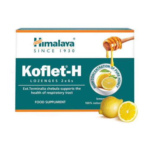 HIMALAYA KOFLET-H ΠΑΣΤΙΛΙΕΣ ΓΙΑ ΤΟΝ ΛΑΙΜΟ ΜΕ ΓΕΥΣΗ ΛΕΜΟΝΙ 12ΤΜΧ