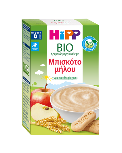 HIPP ΚΡΕΜΑ ΜΠΙΣΚΟΤΟ ΜΗΛΟΥ ΑΠΟ ΤΟΝ 6ο ΜΗΝΑ BIO 250GR