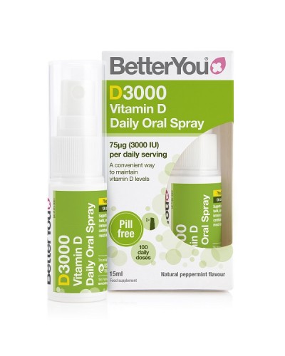 BETTER YOU D3000 VITAMIN D ORAL SPRAY 15ML 100 ΨΕΚΑΣΜΟΙ 