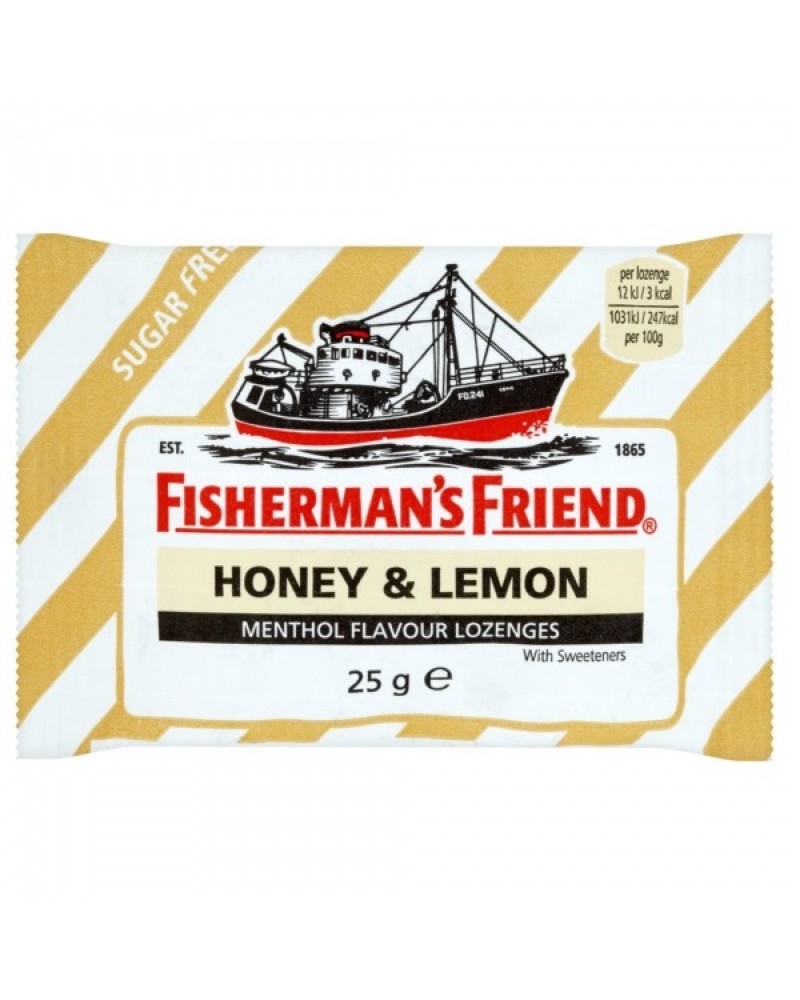 FISHERMAN'S FRIEND HONEY & LEMON ΚΑΡΑΜΕΛΕΣ ΓΙΑ ΤΟΝ ΠΟΝΟΛΑΙΜΟ ΜΕ ΜΕΛΙ & ΛΕΜΟΝΙ ΧΩΡΙΣ ΖΑΧΑΡΗ 25GR FISHERMAN'S FRIEND HONEY & LEMON ΚΑΡΑΜΕΛΕΣ ΓΙΑ ΤΟΝ ΠΟΝΟΛΑΙΜΟ ΜΕ ΜΕΛΙ & ΛΕΜΟΝΙ ΧΩΡΙΣ ΖΑΧΑΡΗ 25GR