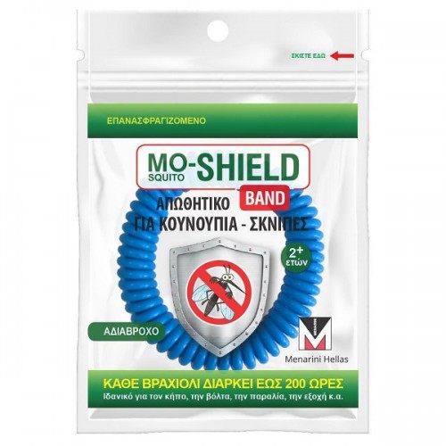 MO-SHIELD BAND ΑΝΤΙΚΟΥΝΟΥΠΙΚΟ ΒΡΑΧΙΟΛΙ ΜΠΛΕ 1τμχ