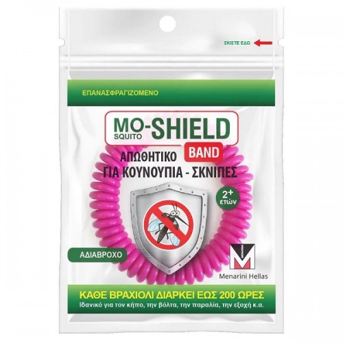 MO-SHIELD BAND ΑΝΤΙΚΟΥΝΟΥΠΙΚΟ ΒΡΑΧΙΟΛΙ ΦΟΥΞΙΑ 1τμχ