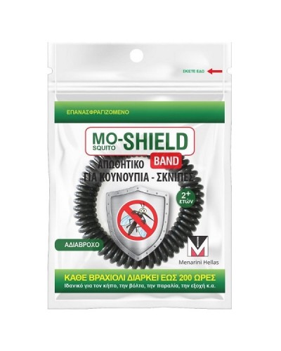 MO-SHIELD BAND ΑΝΤΙΚΟΥΝΟΥΠΙΚΟ ΒΡΑΧΙΟΛΙ ΜΑΥΡΟ 1τμχ