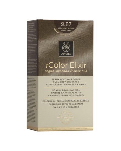 APIVITA MY COLOR ELIXIR No 9.87 Ξανθό Πολύ Ανοιχτό Περλέ Μπεζ 50&75ml