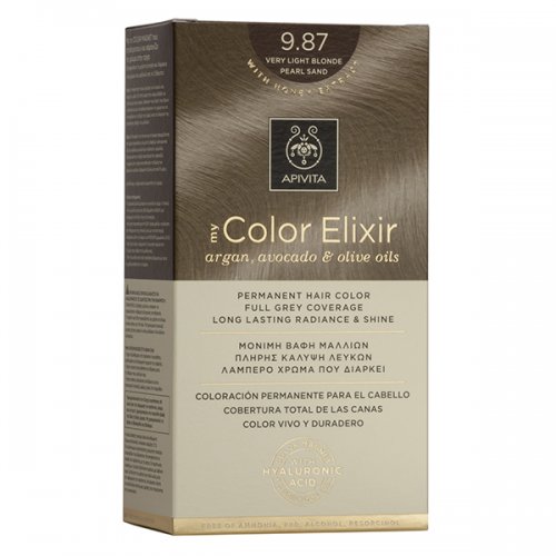 APIVITA MY COLOR ELIXIR No 9.87 Ξανθό Πολύ Ανοιχτό Περλέ Μπεζ 50&75ml