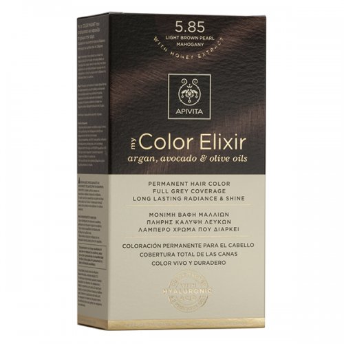 APIVITA MY COLOR ELIXIR No 5.85 Καστανό Ανοιχτό - Περλέ Μαόνι 50&75ml