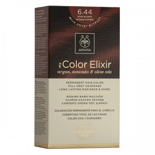 APIVITA MY COLOR ELIXIR No 6.44 Ξανθό Σκούρο Έντονο Χάλκινο 50&75ml