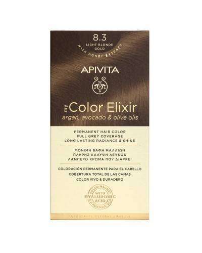 APIVITA MY COLOR ELIXIR No 8.3 Ξανθό Ανοιχτό Χρυσό 50&75ml