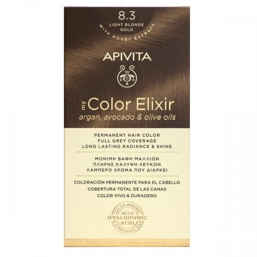 APIVITA MY COLOR ELIXIR No 8.3 Ξανθό Ανοιχτό Χρυσό 50&75ml