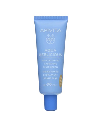 APIVITA AQUA BEELICIOUS ΛΕΠΤΟΡΡΕΥΣΤΗ ΚΡΕΜΑ ΕΝΥΔΑΤΩΣΗΣ ΓΙΑ ΦΥΣΙΚΗ ΛΑΜΨΗ SPF30 ΝΕΟ 40ml