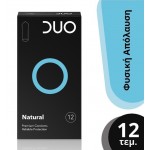 DUO Natural Προφυλακτικά Κανονικά, 12 τεμάχια