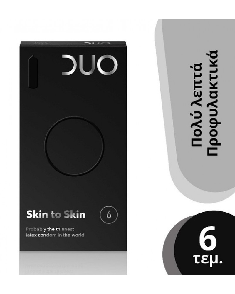 ​​​​​​​DUO Skin To Skin Προφυλακτικά 6 τμχ.