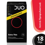 DUO Extra thin (Πολύ λεπτό)  18τμχ.