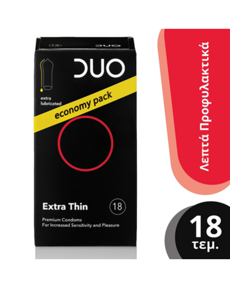DUO Extra thin (Πολύ λεπτό)  18τμχ.