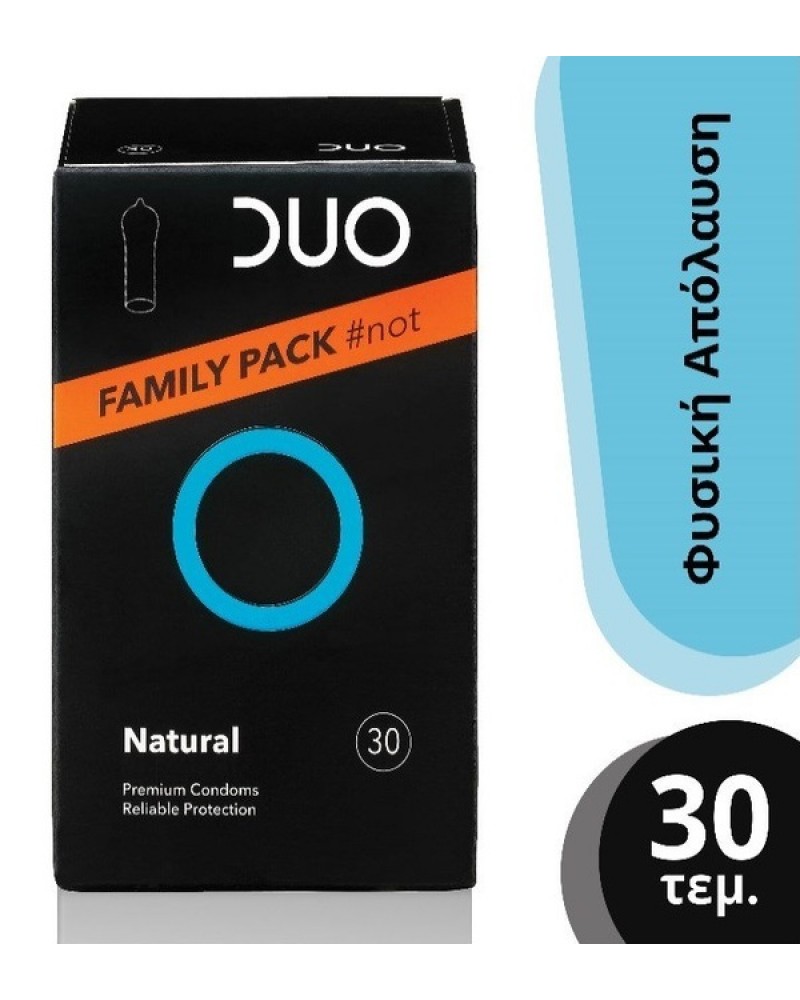 DUO Natural Προφυλακτικά Κανονικά, 30 τεμάχια