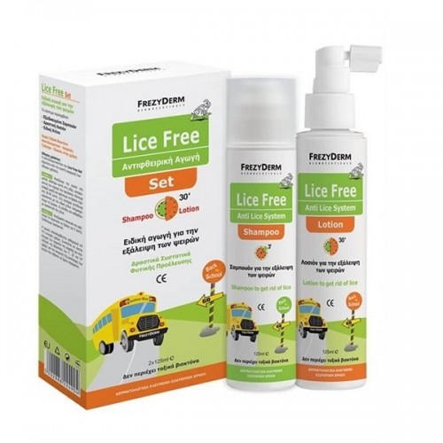 FREZYDERM LICE FREE SET - SHAMPOO 125ML & LOTION 125ML