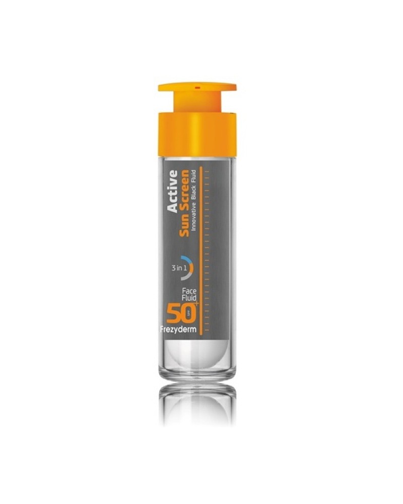 FREZYDERM ACTIVE SUNSCREEN FACE FLUID SPF50 50ML FREZYDERM ACTIVE SUNSCREEN FACE FLUID SPF50 50ML