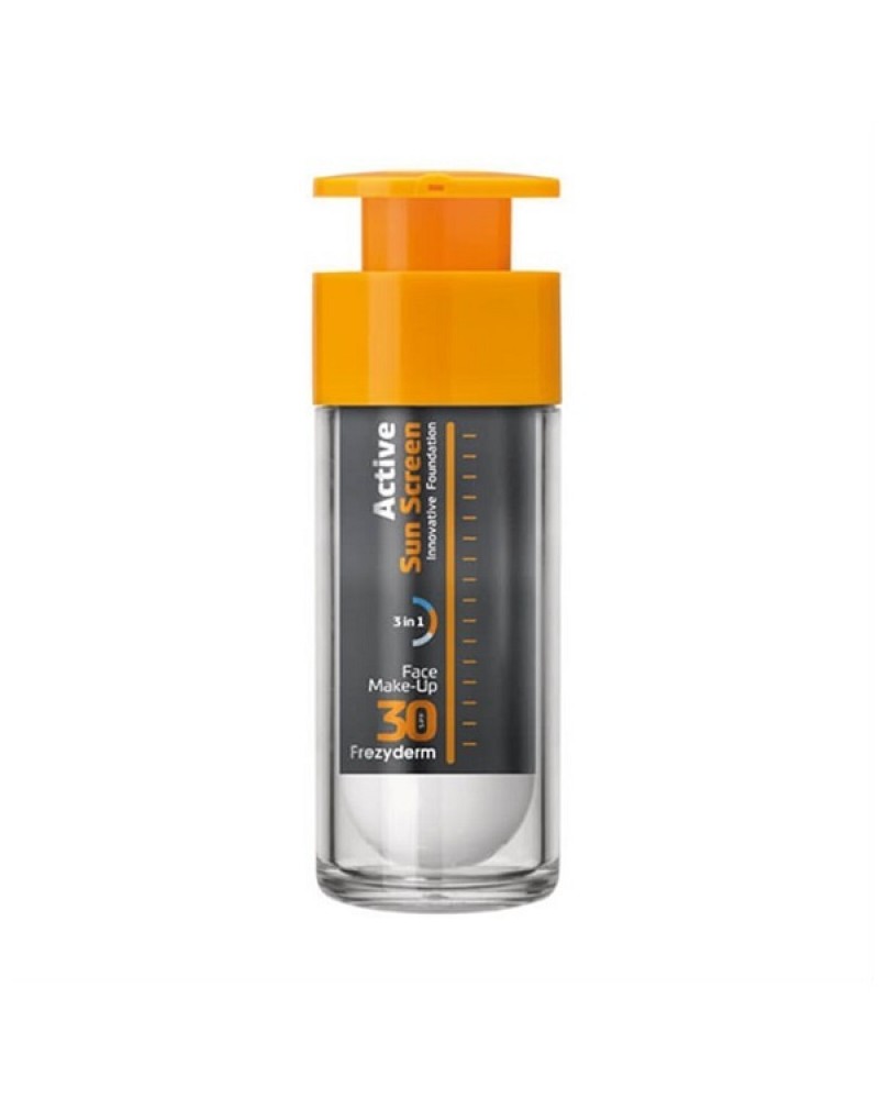 FREZYDERM ACTIVE SUNSCREEN FACE FOUNDATION SPF30 30ML FREZYDERM ACTIVE SUNSCREEN FACE FOUNDATION SPF30 30ML