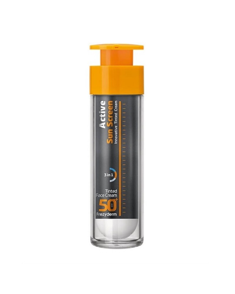 FREZYDERM ACTIVE SUNSCREEN TINTED FACE CREAM SPF50 50ML FREZYDERM ACTIVE SUNSCREEN TINTED FACE CREAM SPF50 50ML