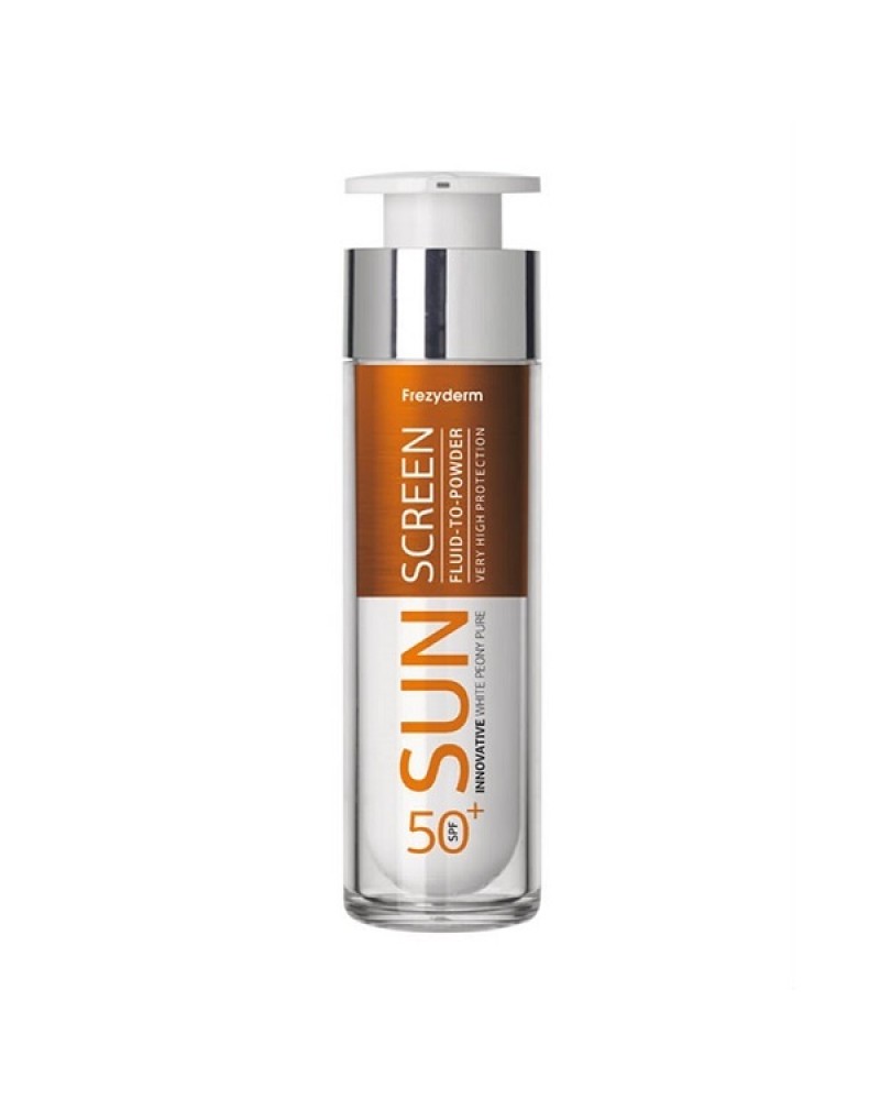 FREZYDERM SUN SCREEN FLUID TO POWDER SPF50 ΑΝΤΗΛΙΑΚΗ ΚΡΕΜΑ ΠΡΟΣΩΠΟΥ 50ML FREZYDERM SUN SCREEN FLUID TO POWDER SPF50 ΑΝΤΗΛΙΑΚΗ ΚΡΕΜΑ ΠΡΟΣΩΠΟΥ 50ML