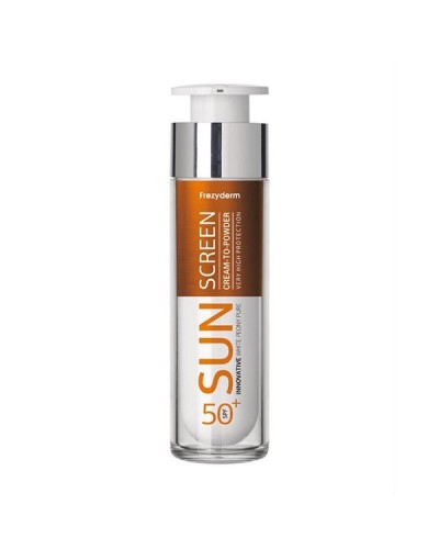 FREZYDERM SUN SCREEN CREAM POWDER SPF50  ΑΝΤΗΛΙΑΚΗ ΚΡΕΜΑ ΠΡΟΣΩΠΟΥ 50ML