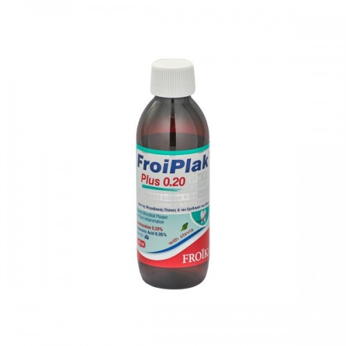 FROIKA FROIPLAK PLUS 0,20% PVP ACTION MOUTHWASH 250ML