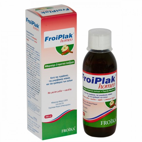 FROIKA FROIPLAK HOMEO MOUTHWASH ΜΗΛΟ-ΚΑΝΕΛΑ 250ML