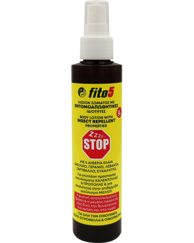 Fito+ Fito5 Stop Εντομοαπωθητική Λoσιόν με 5 αιθέρια έλαια 170ml
